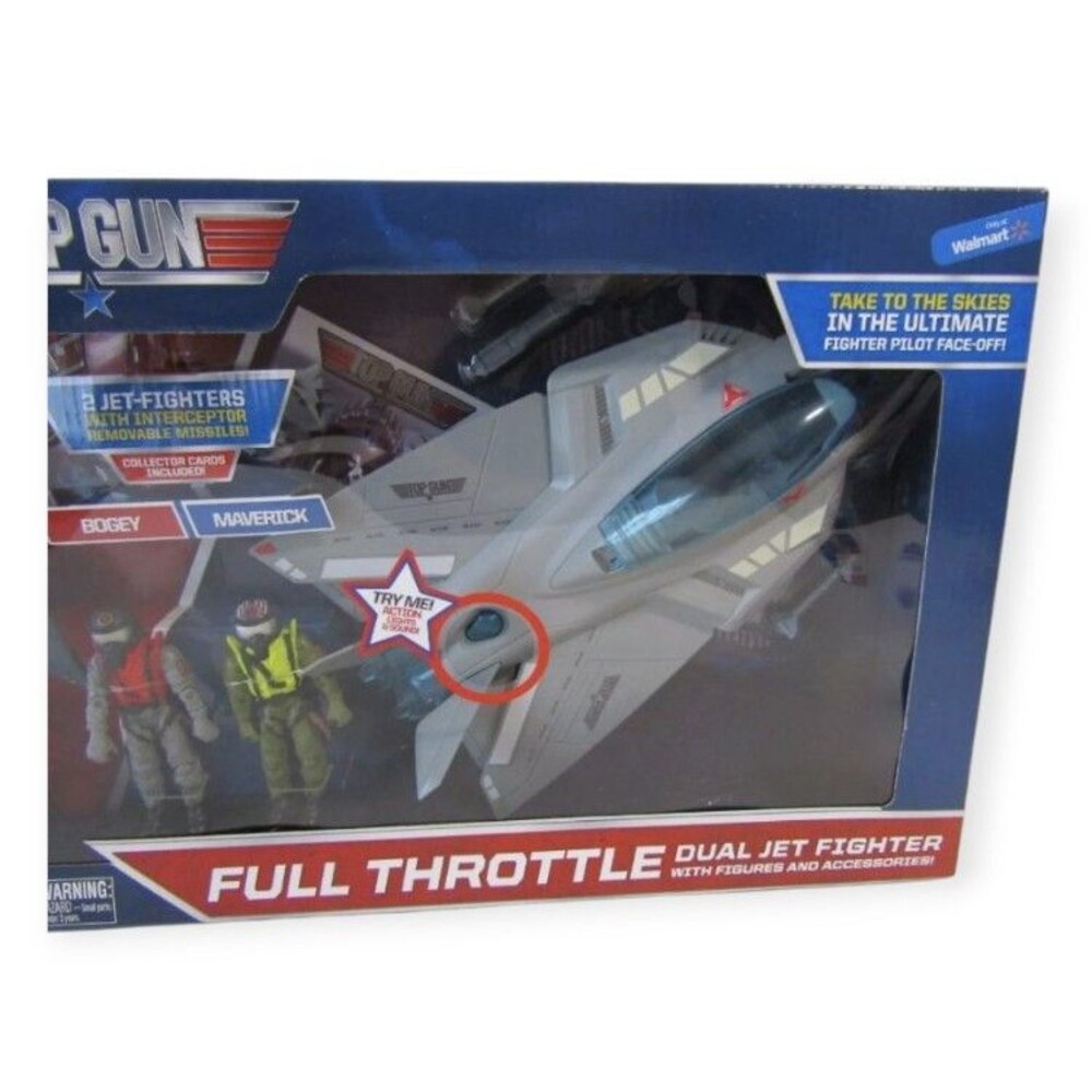 Top Gun Duel Throttle Top Jet Fighter Toy 2020 LANARD Figures Accessories RARE - Picture 4 of 4